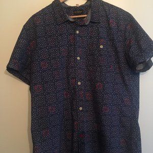 Urban Outfitters Buttonup SS Blue Shirt XL